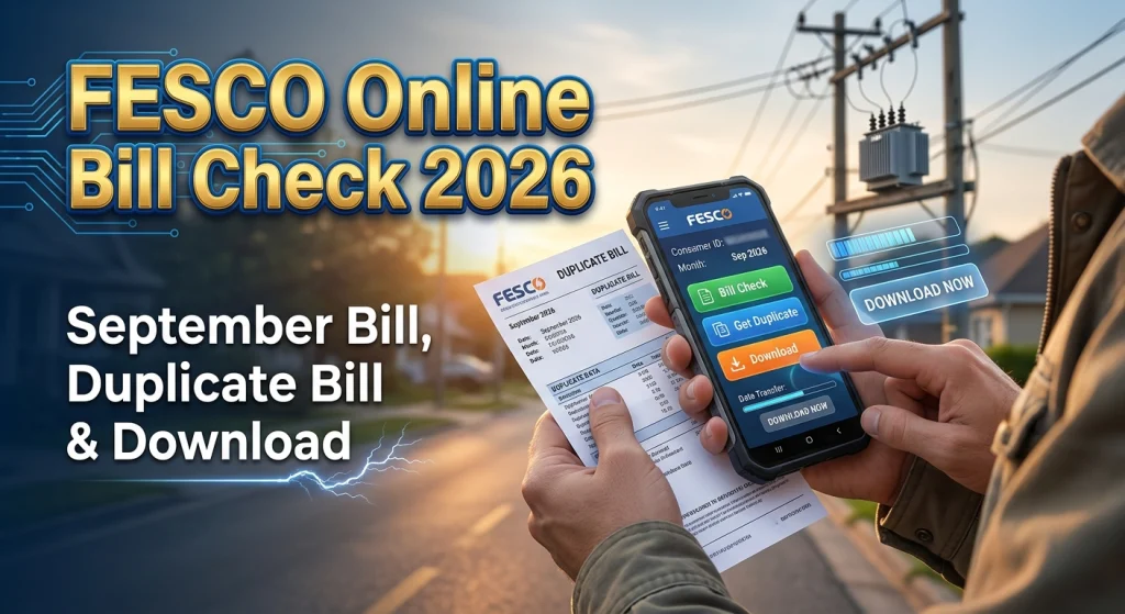 FESCO Online Bill Check 2026 – September Electricity Bill