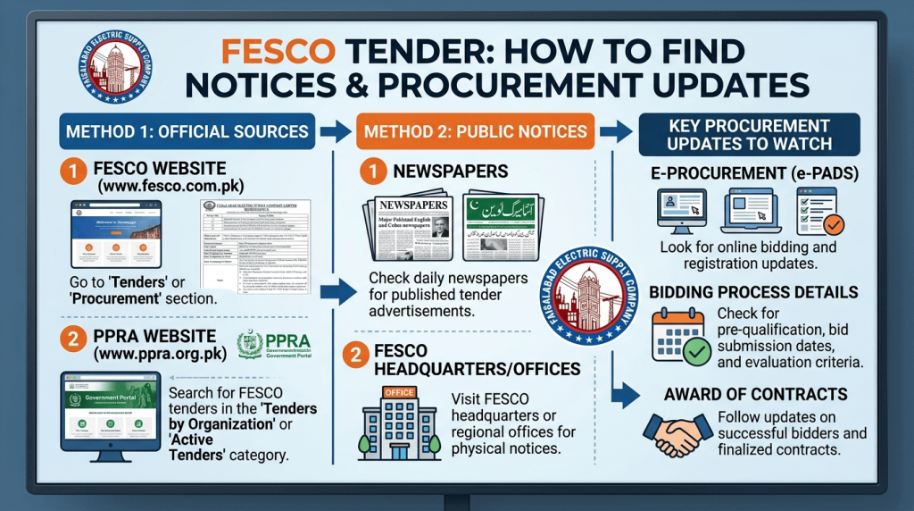 FESCO Tender notices and procurement updates guide