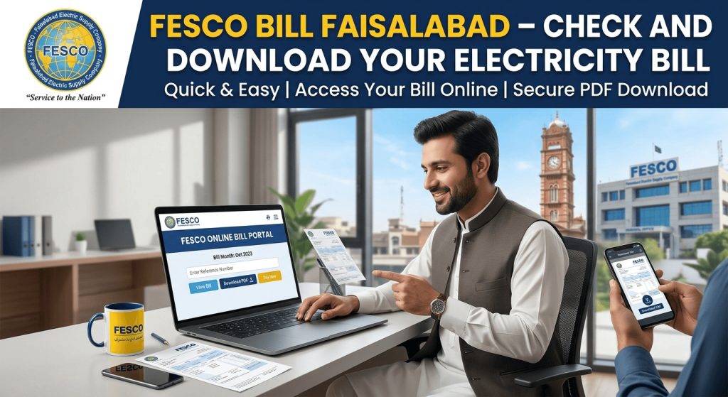 FESCO Bill Faisalabad online check and download guide