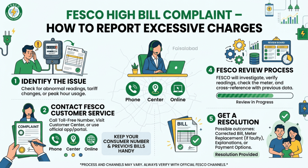 FESCO High Bill Complaint for excessive electricity charges