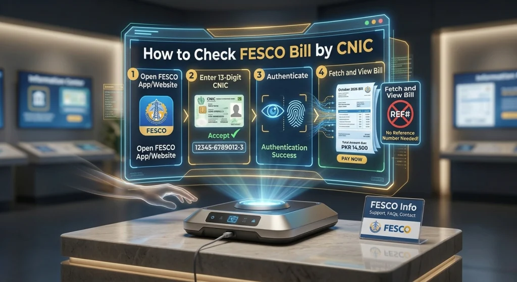 How to Check FESCO Bill by CNIC